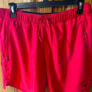 Gymshark HIIT Element Shorts 7” Red Medium